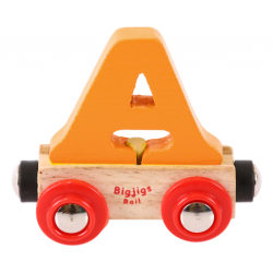Bigjigs Name Train Wooden Alphabet Carriage A - Bigjigs Rail