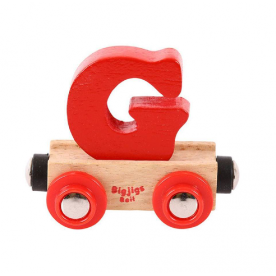 Bigjigs Name Train Wooden Alphabet Carriage G - Bigjigs Rail