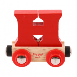 Bigjigs Name Train Wooden Alphabet Carriage H - Bigjigs Rail