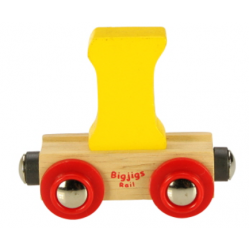 Bigjigs Name Train Wooden Alphabet Carriage I - Bigjigs Rail