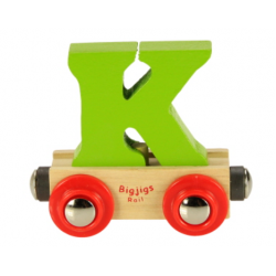 Bigjigs Name Train Wooden Alphabet Carriage K - Bigjigs Rail