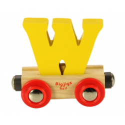 Bigjigs Name Train Wooden Alphabet Carriage W - Bigjigs Rail