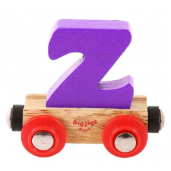 Bigjigs Name Train Wooden Alphabet Carriage Z - Bigjigs Rail