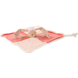 Bukowski Bears - Baby Comforter - Baby Bunny  (Peach)