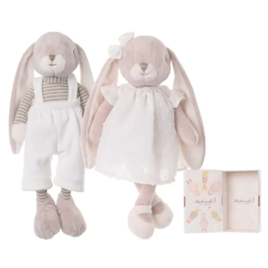 Bukowski Bears - Lucian / Lena Dressed Soft Toy Bunny with Gift Box