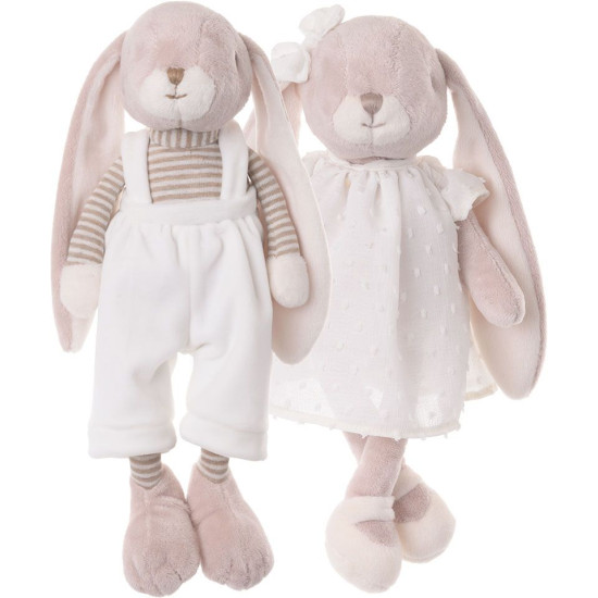 Bukowski Bears - Lucian / Lena Dressed Soft Toy Bunny with Gift Box