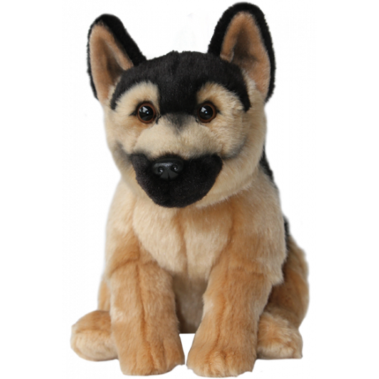 Faithful Friends - German Sheperd Soft Toy Dog (Black and Tan)