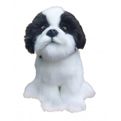 Faithful Friends - Shih-Tzu Soft Toy Dog (Black and White)