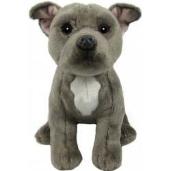 Faithful Friends - Staffordshire Bull Terrier  Soft Toy Dog - Blue