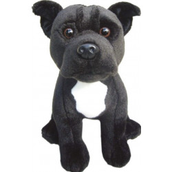 Faithful Friends - Staffordshire Bull Terrier  Soft Toy Dog - Black