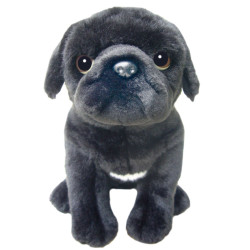 Faithful Friends - Pug Soft Toy Dog (Black)