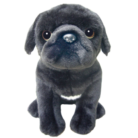 Faithful Friends - Pug Soft Toy Dog (Black) Faithful Friends - Pug Soft Toy Dog (Black)