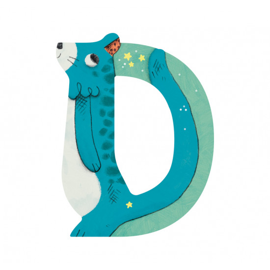 Animal Alphabet Letter D - Moulin Roty Animal Alphabet Letter D - Moulin Roty