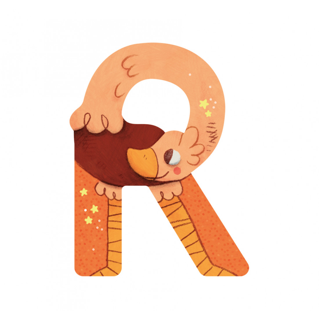 Moulin Roty Letter Colour Choice --- Please Select --- Green Peach