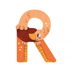 Animal Alphabet Letter R - Moulin Roty