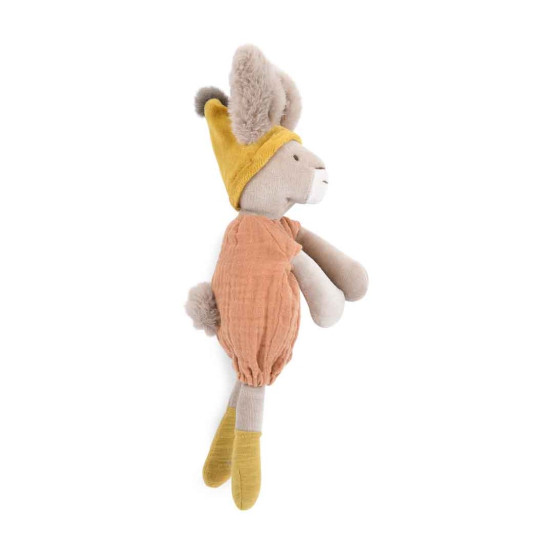 Moulin Roty - Trois Petits Lapins Soft Toy Rabbit (Clay)