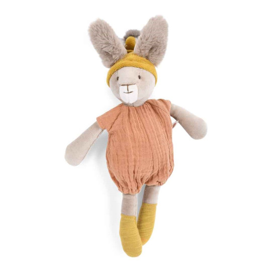 Moulin Roty - Trois Petits Lapins Soft Toy Rabbit (Clay)