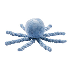 Nattou - Baby Comforter Octopus - Blue
