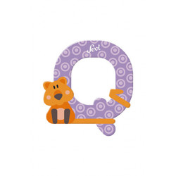 Sevi Animal Wooden Alphabet Letter Q Sevi Animal Wooden Alphabet Letter Q