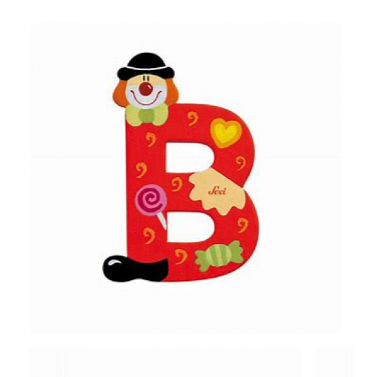 Sevi Clown Wooden Alphabet Letter B