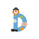 Sevi Clown Wooden Alphabet Letter D Sevi Clown Wooden Alphabet Letter D