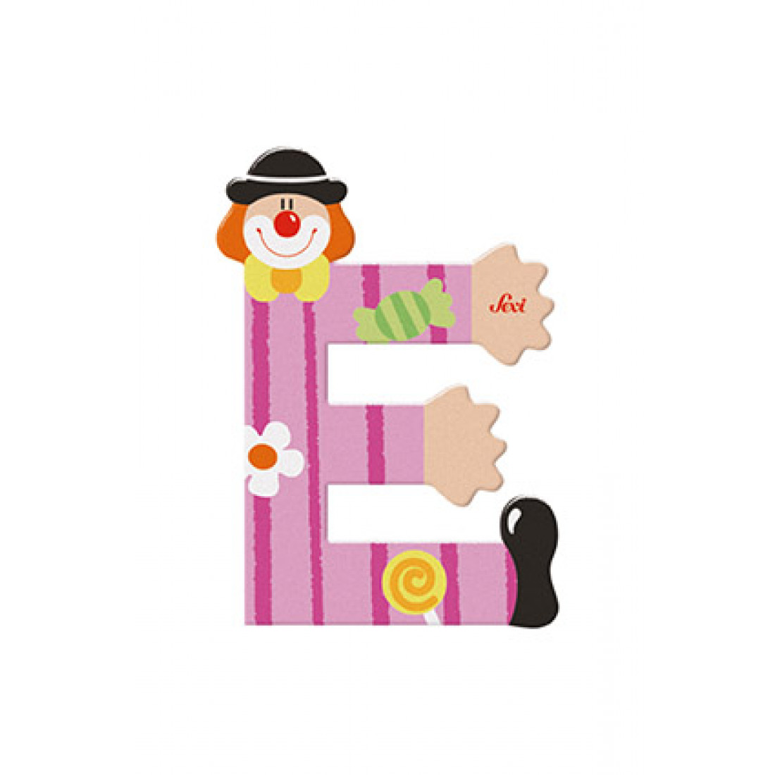 Janod J04556 O B004XS8HK0 Wooden Clown Letter, ulticolour