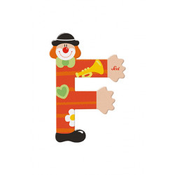 Sevi Clown Wooden Alphabet Letter F
