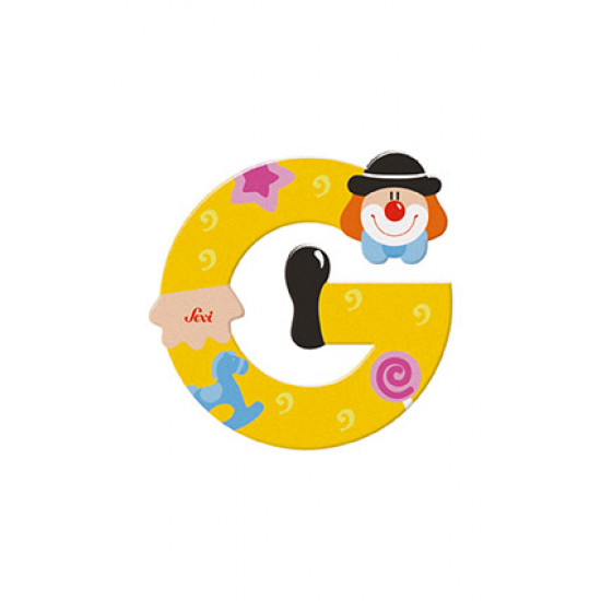 Sevi Clown Wooden Alphabet Letter G