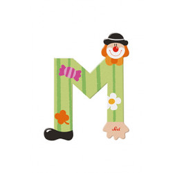 Sevi Clown Wooden Alphabet Letter M Sevi Clown Wooden Alphabet Letter M