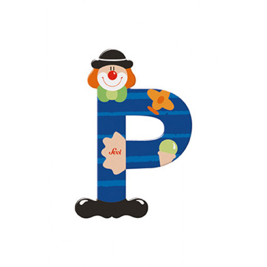 Sevi Clown Wooden Alphabet Letter P