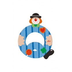 Sevi Clown Wooden Alphabet Letter Q Sevi Clown Wooden Alphabet Letter Q