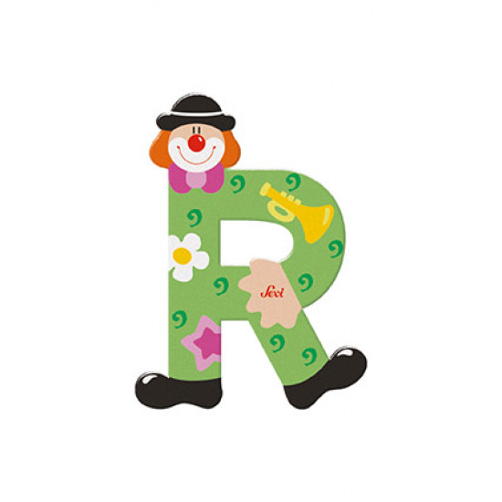 Sevi Clown Wooden Alphabet Letter R