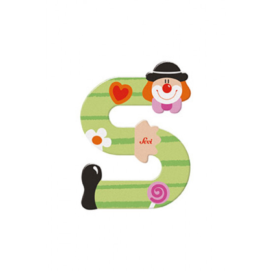 Sevi Clown Wooden Alphabet Letter S