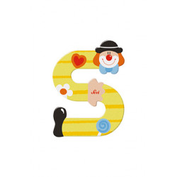Sevi Clown Wooden Alphabet Letter S