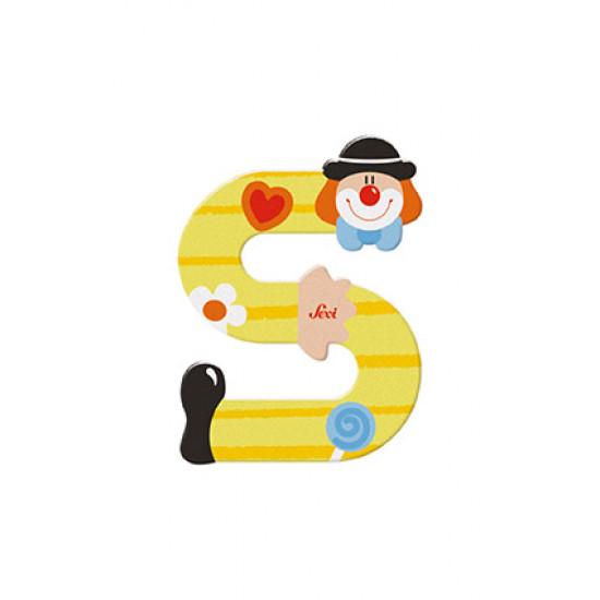 Sevi Clown Wooden Alphabet Letter S