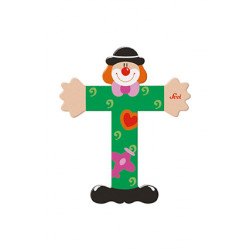 Sevi Clown Wooden Alphabet Letter T Sevi Clown Wooden Alphabet Letter T