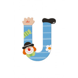 Sevi Clown Wooden Alphabet Letter U