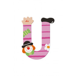 Sevi Clown Wooden Alphabet Letter U