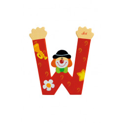 Sevi Clown Wooden Alphabet Letter W Sevi Clown Wooden Alphabet Letter W