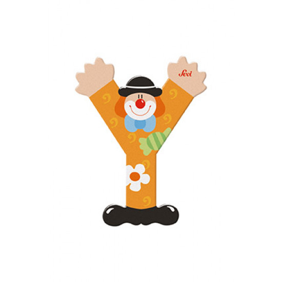 Sevi Clown Wooden Alphabet Letter Y Sevi Clown Wooden Alphabet Letter Y