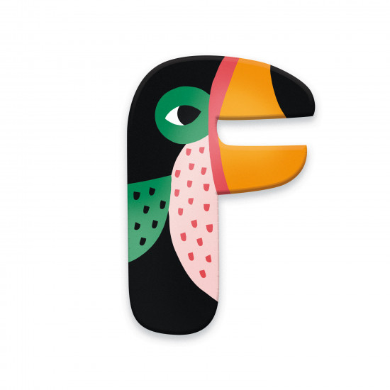 Wooden Animal Alphabet Letter F - Vilac Wooden Animal Alphabet Letter F - Vilac