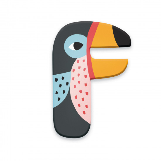 Wooden Animal Alphabet Letter F - Vilac Wooden Animal Alphabet Letter F - Vilac