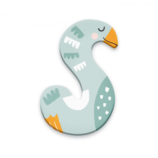 Wooden Animal Alphabet Letter S - Vilac