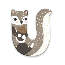Wooden Animal Alphabet Letter U - Vilac