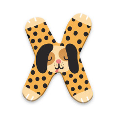 Wooden Animal Alphabet Letter X - Vilac