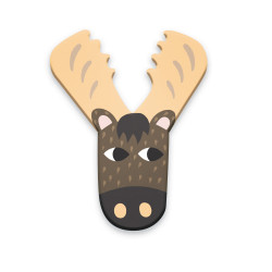 Wooden Animal Alphabet Letter Y - Vilac